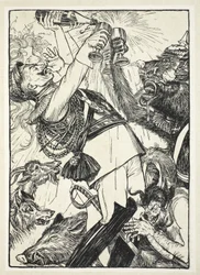 Der Wein der Circe und der Preußische Komus, Illustration aus The Kaiser